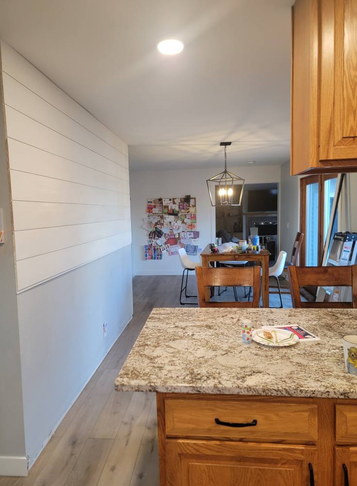 Home Design and Decor | Hanging shiplap to cover uneven wall...what ...