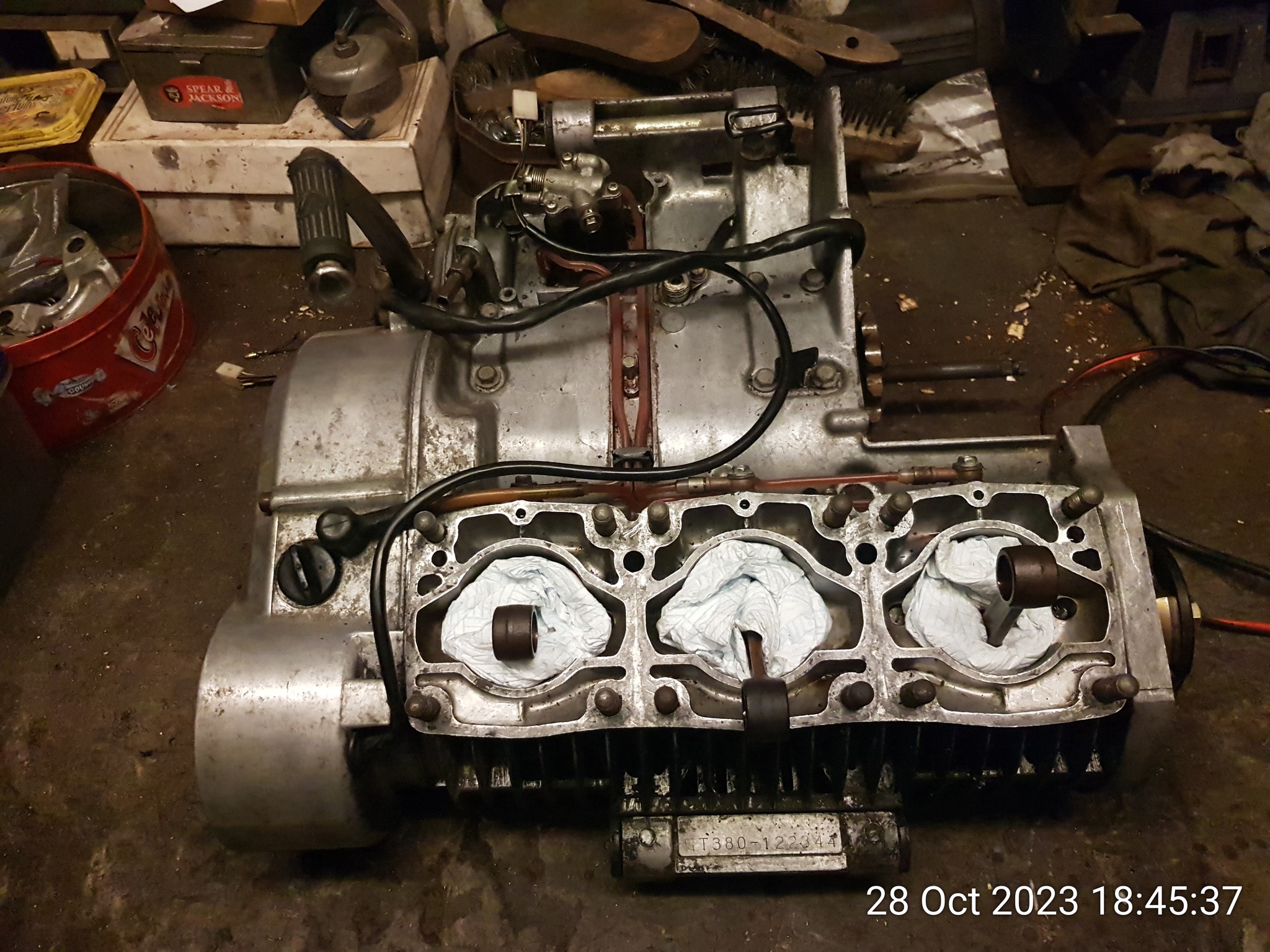 How to identify Suzuki GT380 engine model by number