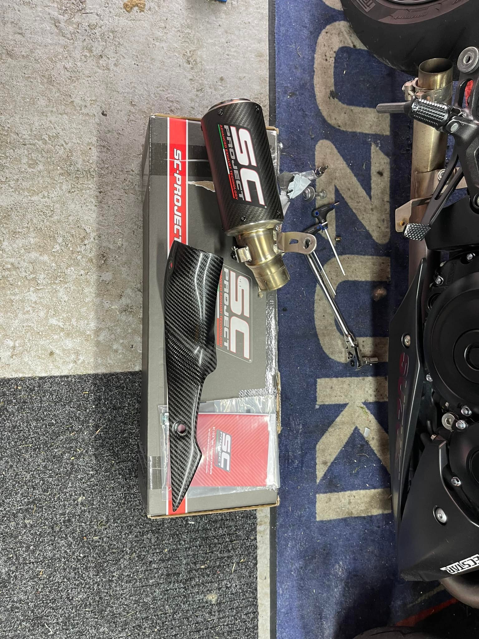 Used sc project crt exhaust for zx10r