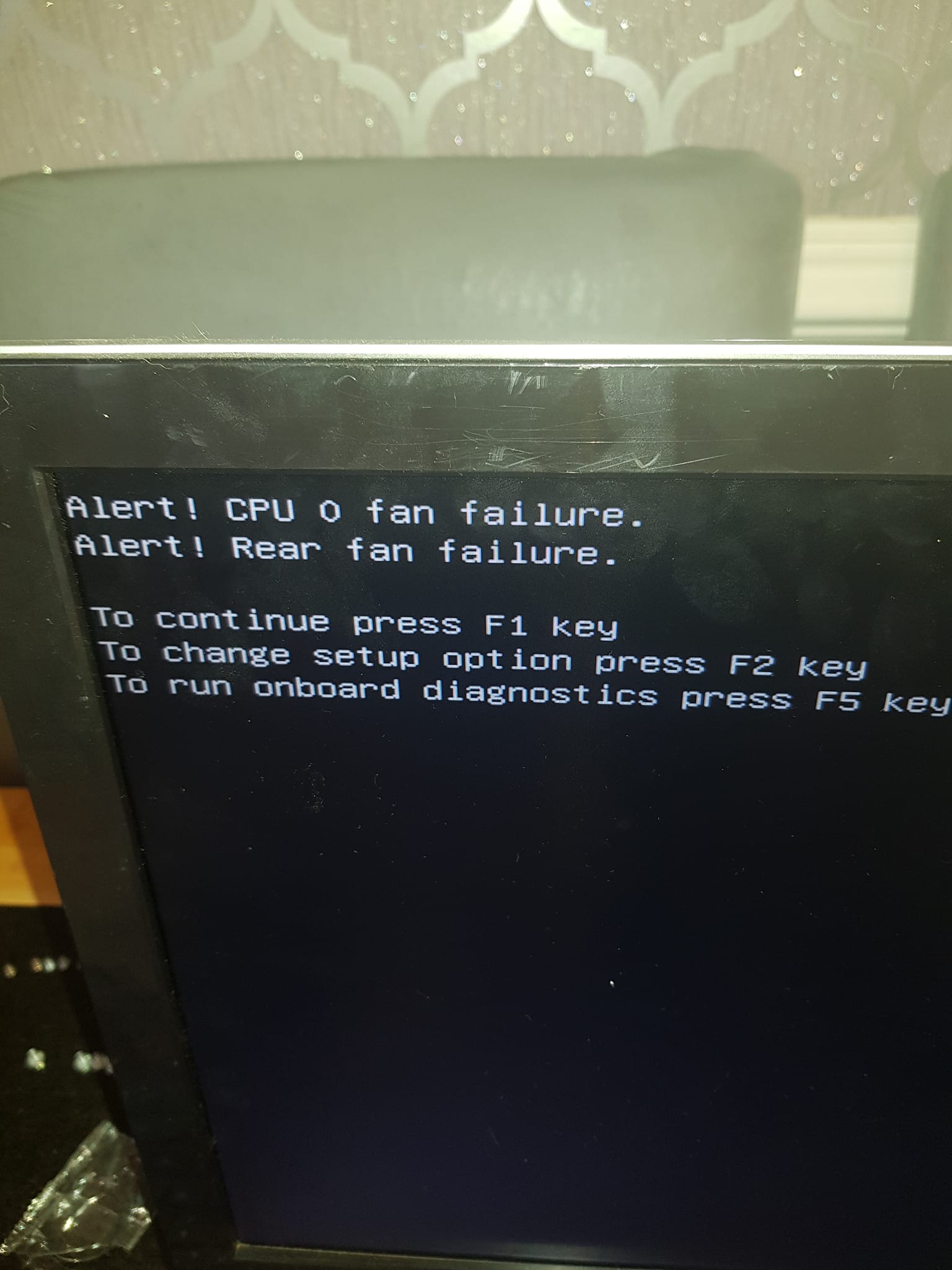Dell t1700 case swap errors on boot up