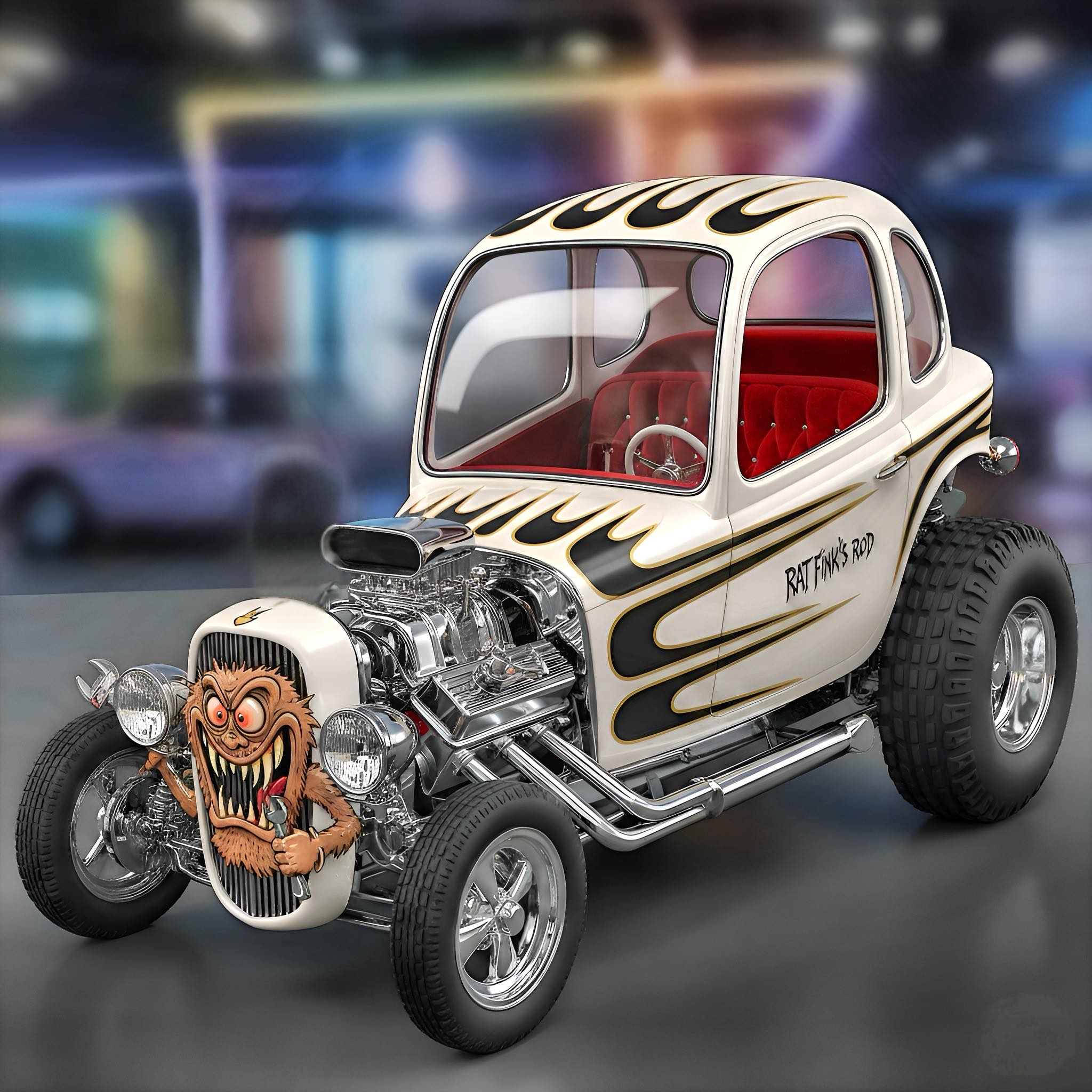 Rat Fink's Rod custom hot rod car