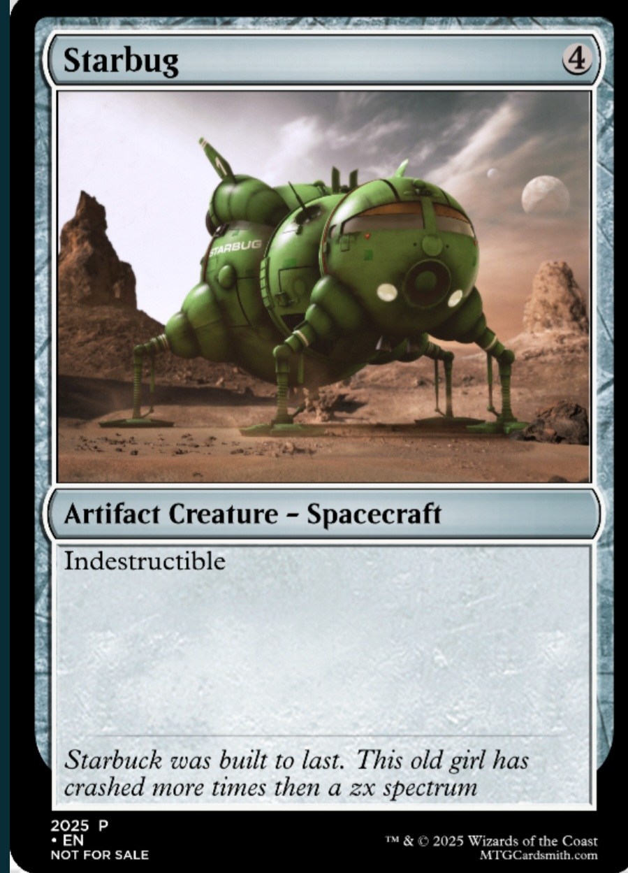 Starbug 4 TARBUC Artifact Creature -Spacecraft Indestructible