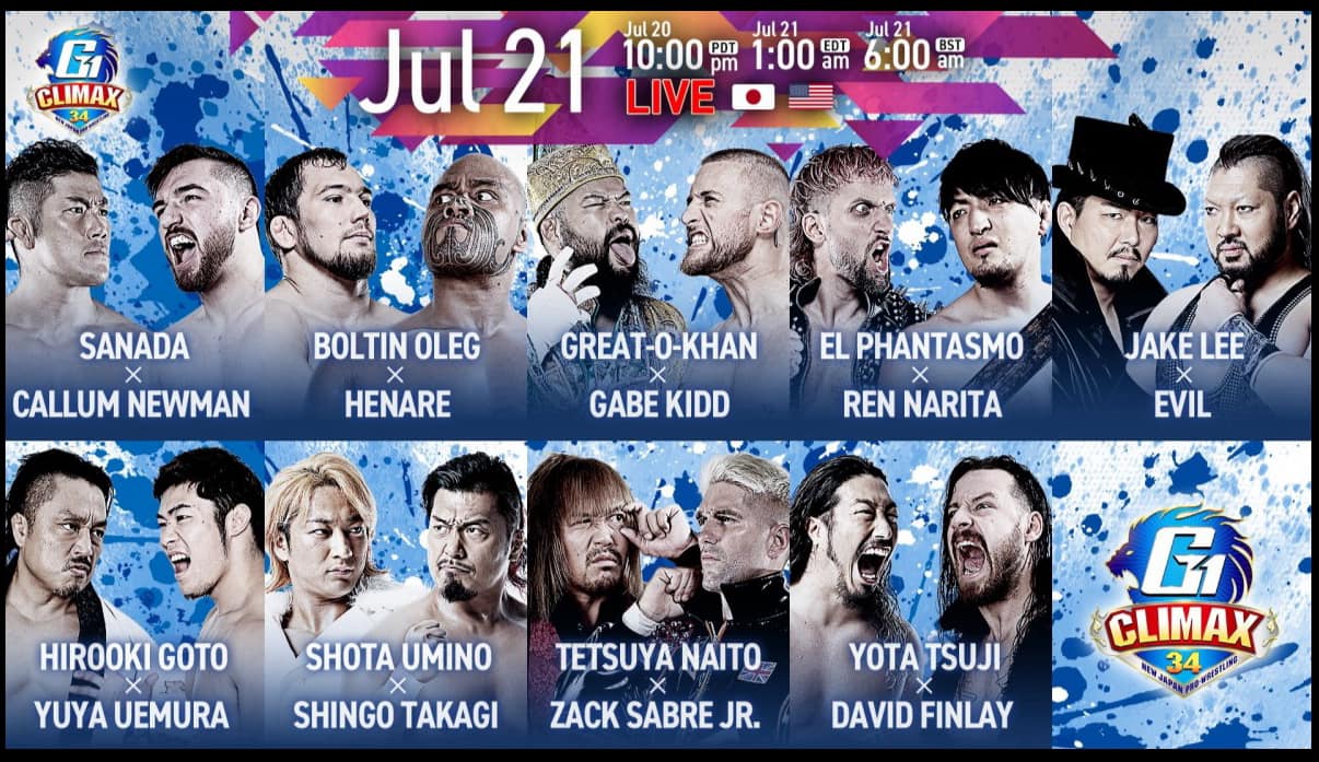 The winner of The G1 Climax 36 will be determined tomorrow