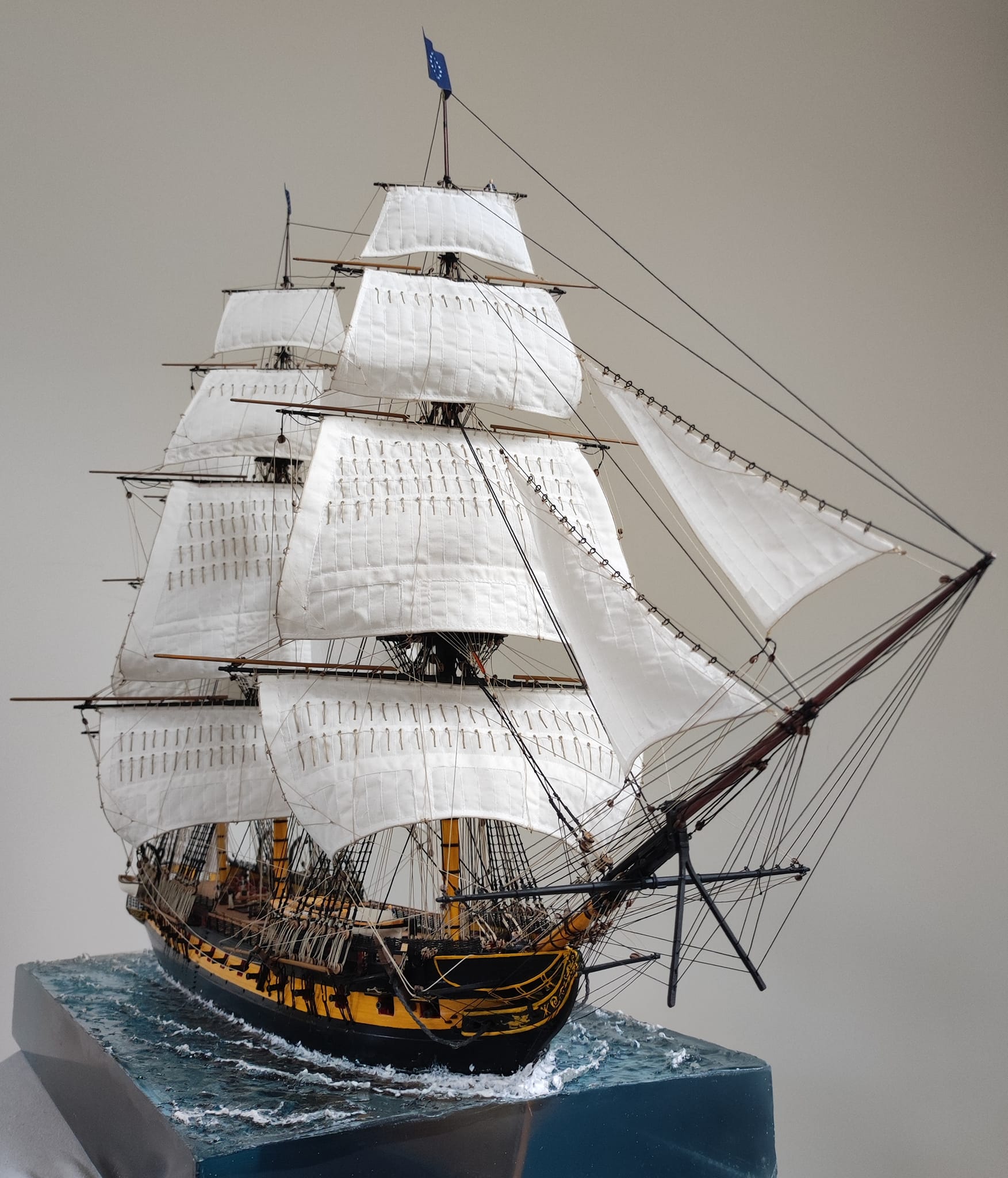 Customized USS Constitution 1:96 model from Revell