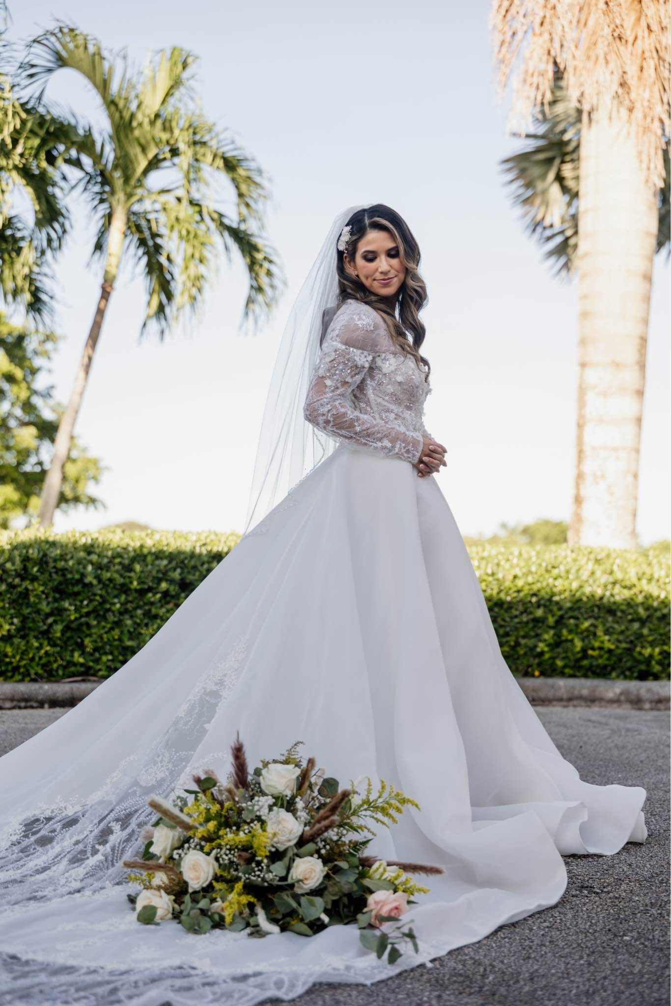 Used Wedding Detachable Overskirt for Sale in South Florida