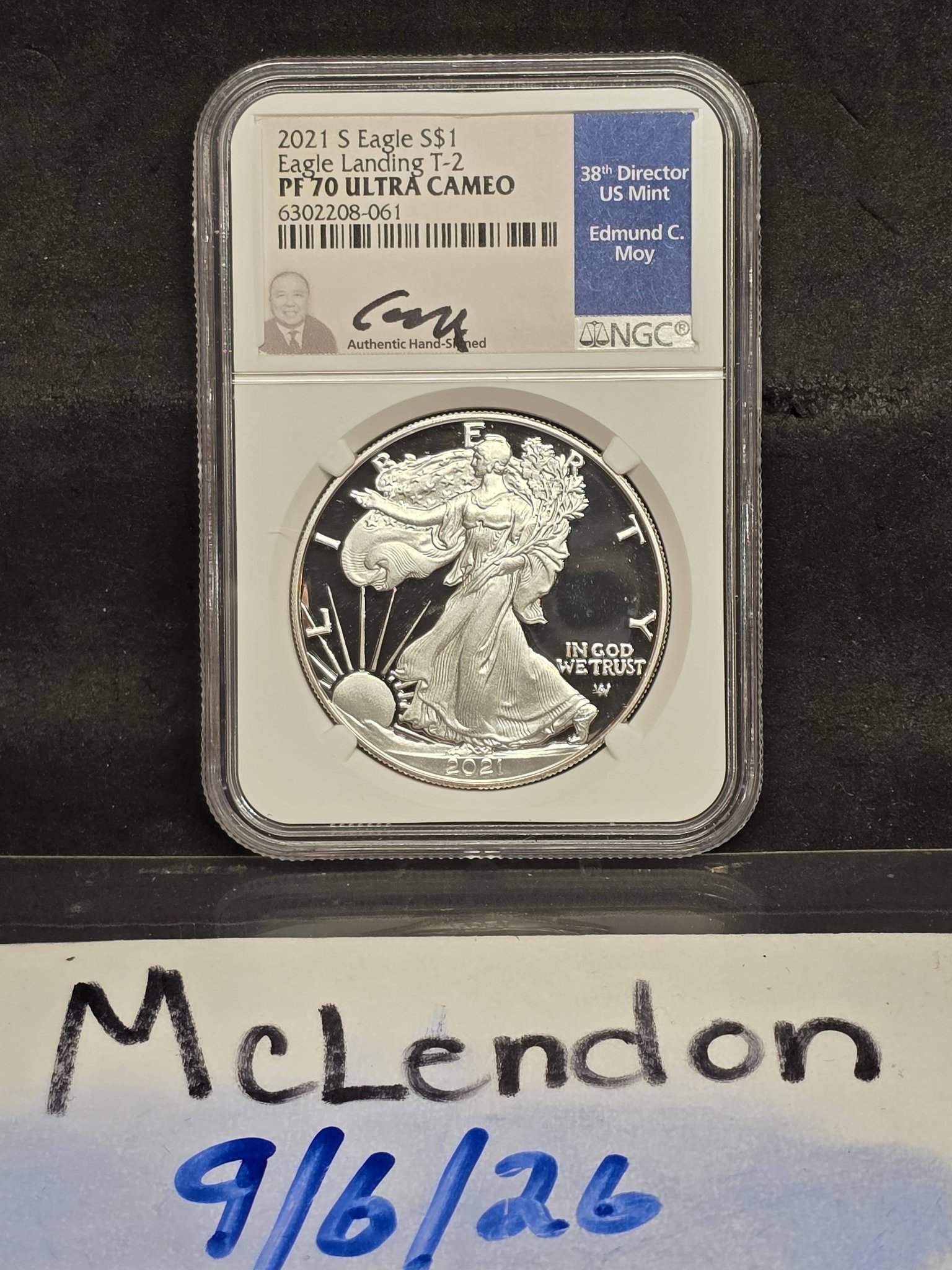 2021S Proof American Silver Eagle Type2 NGC PF70 ULTRA CAMEO Coin