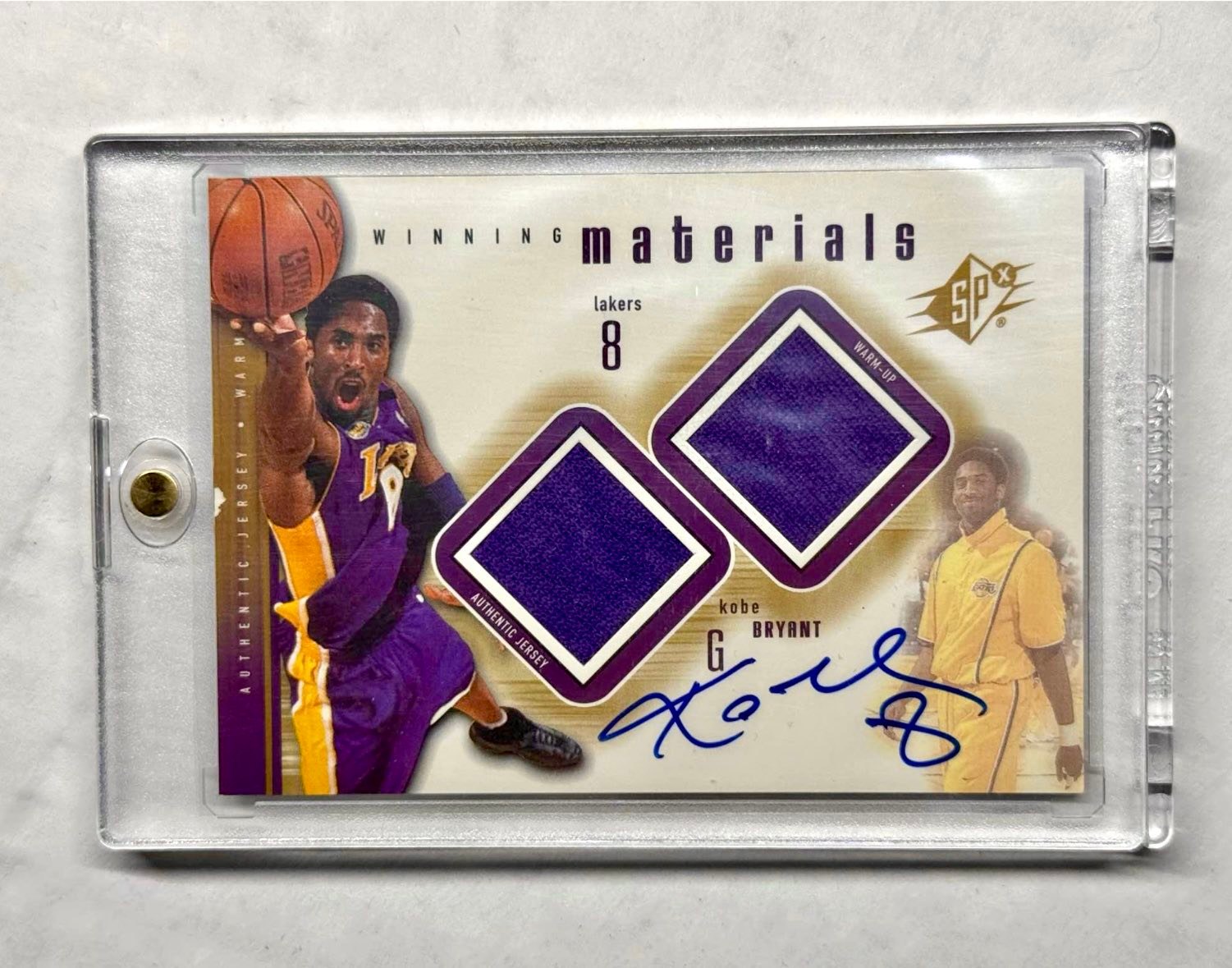 Kobe Bryant autograph card for sale