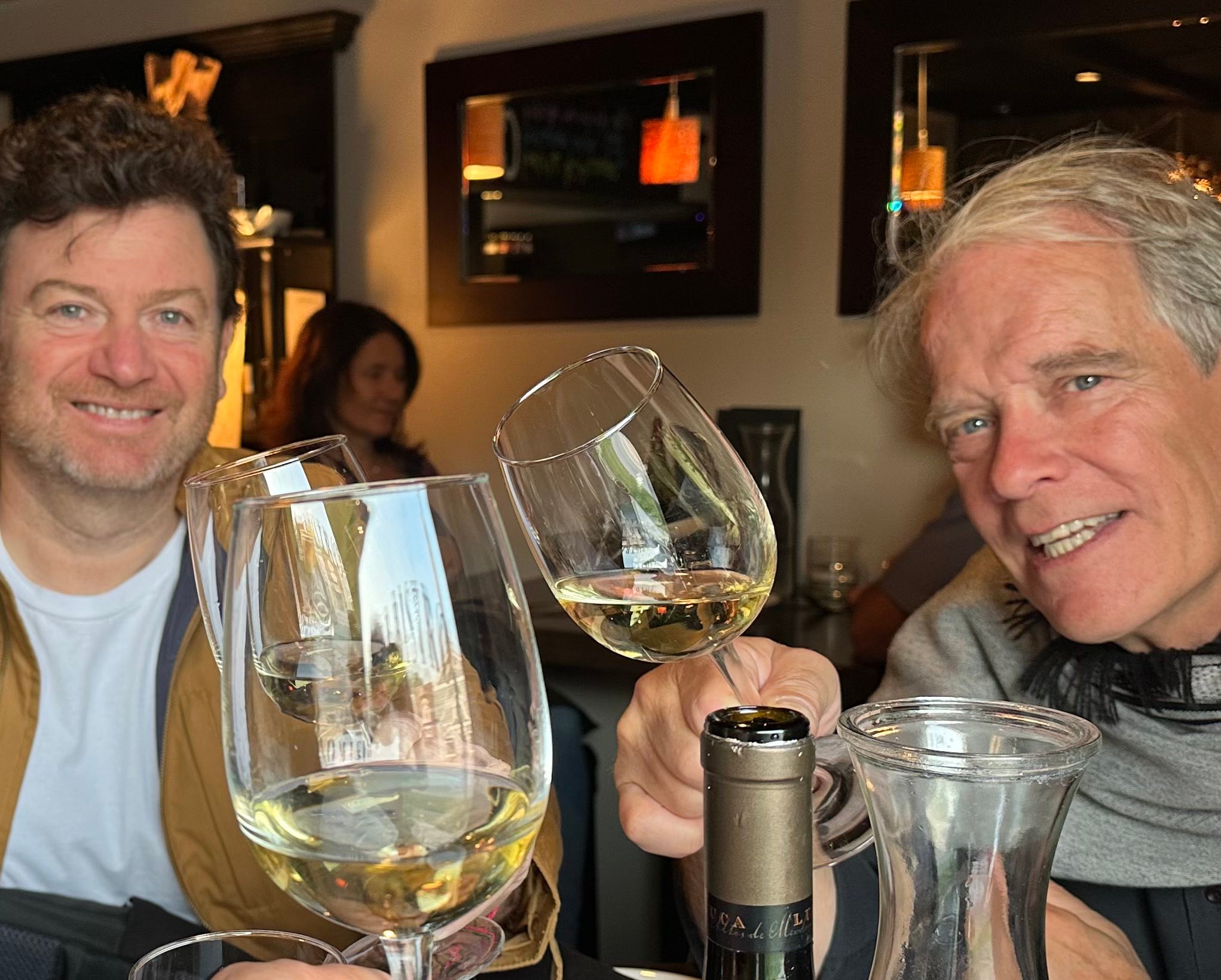 24 Nクリーム2個 Dinner with Argentine wine maker Luis Reginato at Corner Bistro