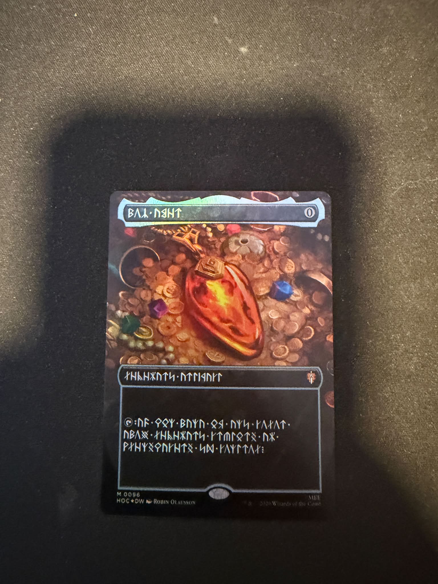Just pulled gauging interest! Foil dwarven mox amber.