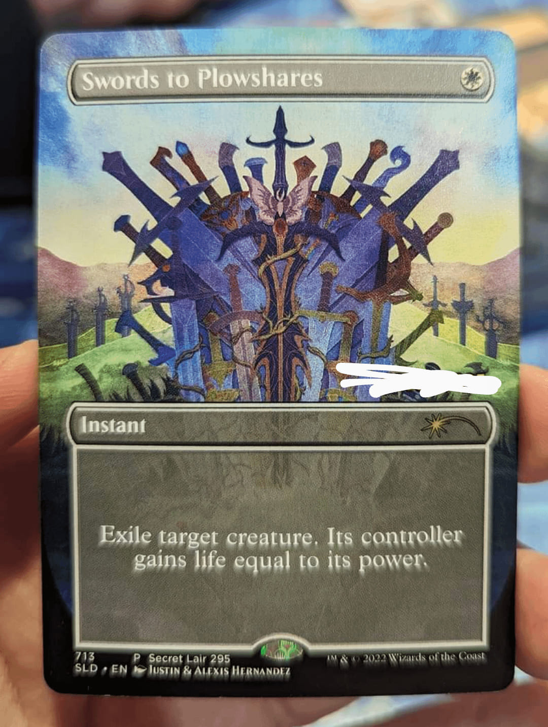 Selling sealed Secret Lair Swords to Plowshares for $1800