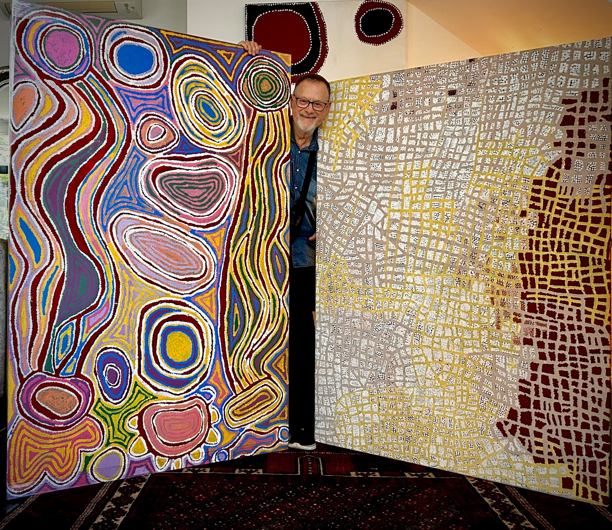 The bands of dots that sweep across Julie Nangala Robertson's