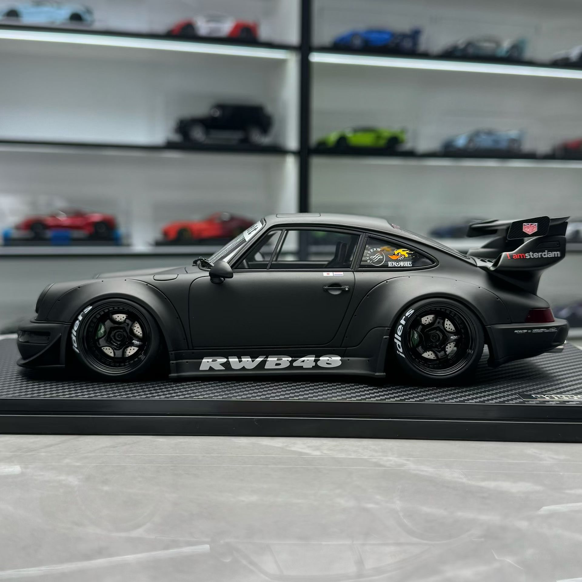 Porsche RWB 964 - Ignition Model 1:18 Matte Black RWB48 IG2463