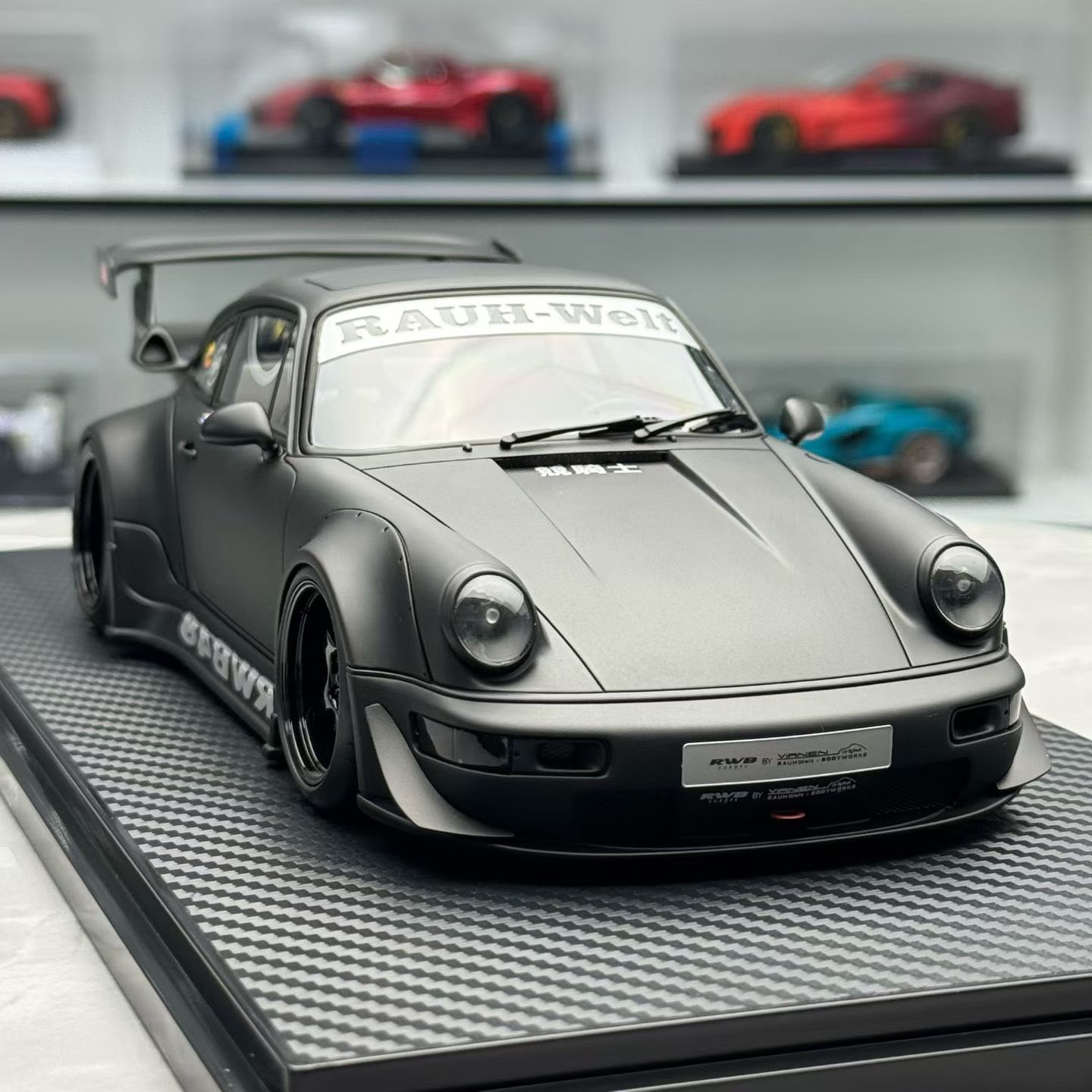 Porsche RWB 964 - Ignition Model 1:18 Matte Black RWB48 IG2463 