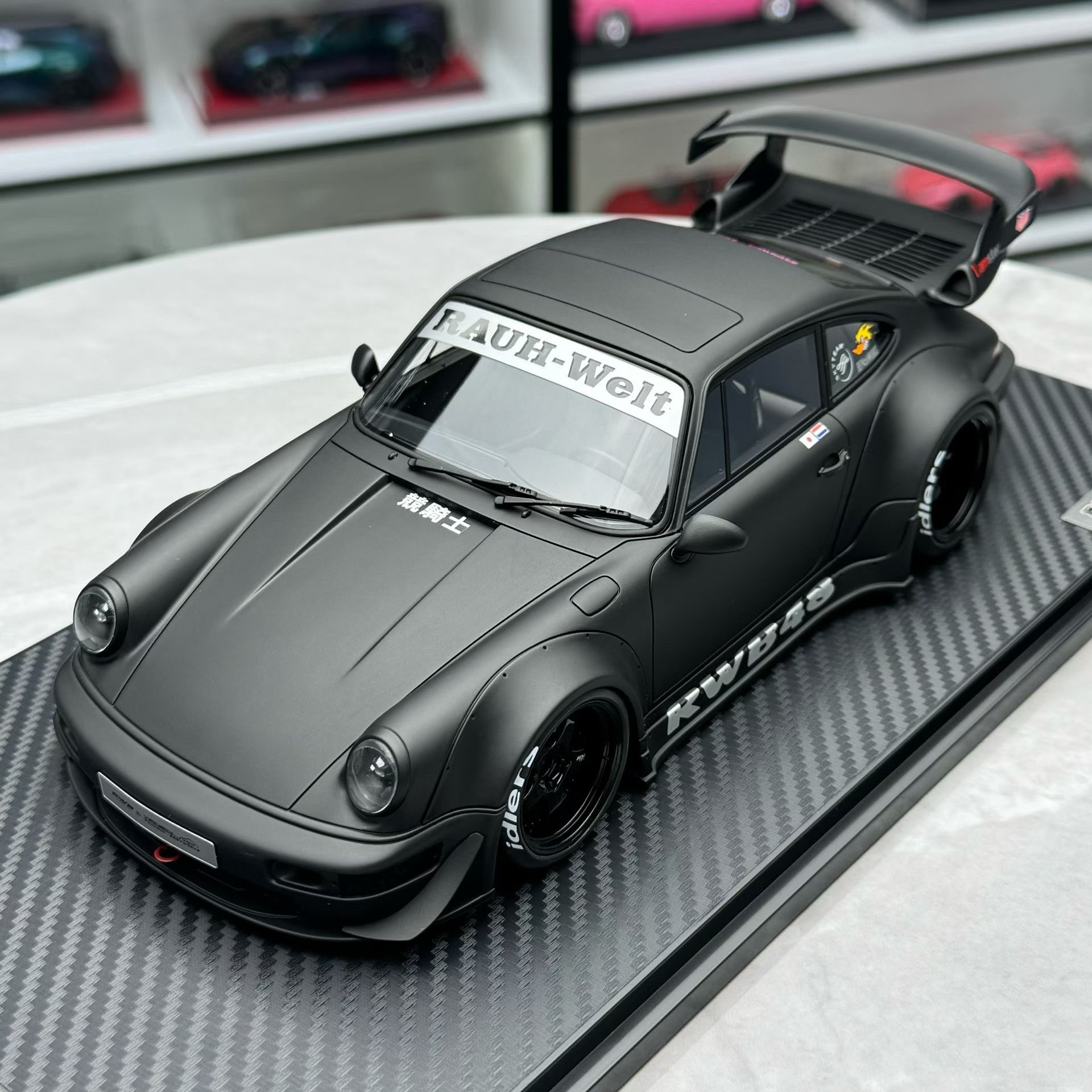 イグニッションモデル IG2463 1/18 RWB964 MatteBlack Porsche RWB 964 - Ignition Model 1:18 Matte Black RWB48 IG2463