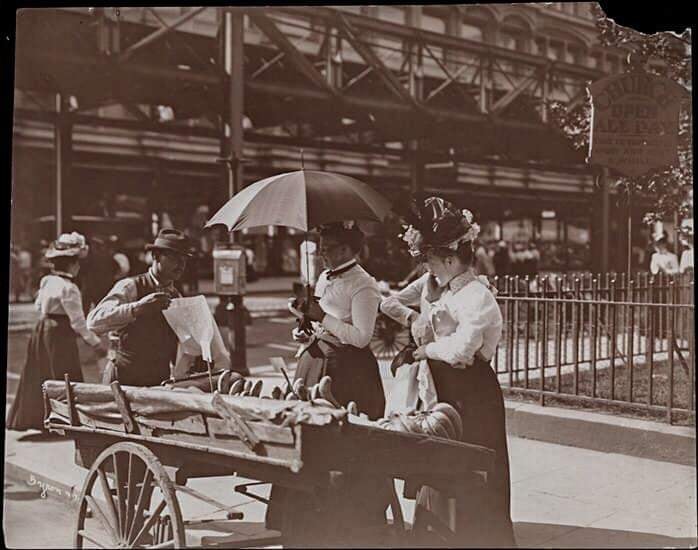 Fruit store. Photo by E.G. Stillman. Japan, around 1890