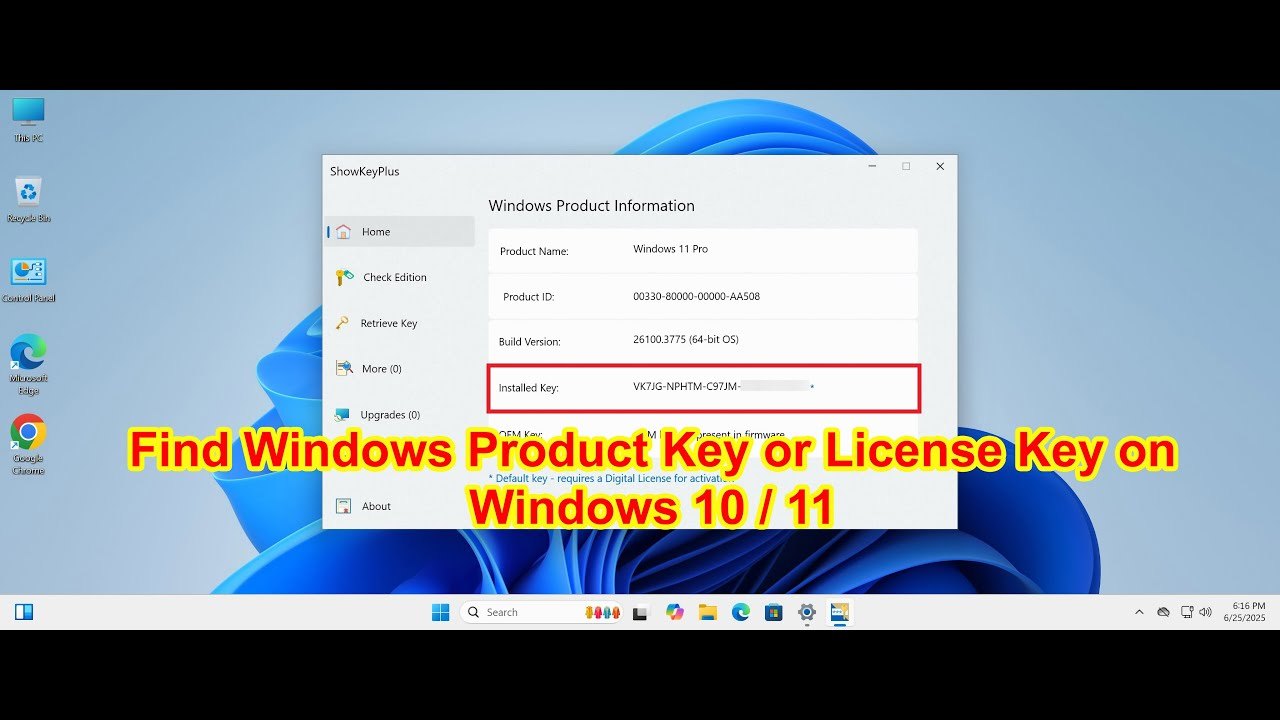 Windows Tech Support | How to Find a Windows Product Key or License Key ...