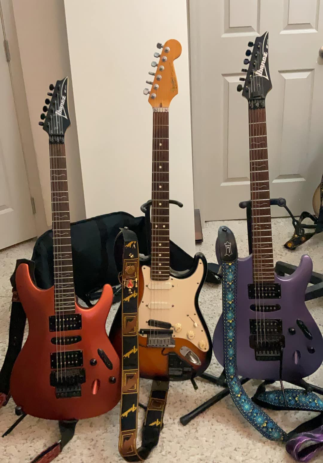 My Ibanez SA160FML -TYS bottom end but plays really well.