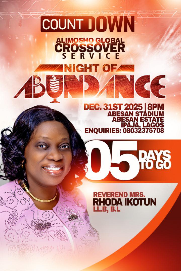 Pastor - 5 DAYS TO GO!!! ALIMOSHO GLOBAL CROSSOVER SERVICE 2025!!! This ...