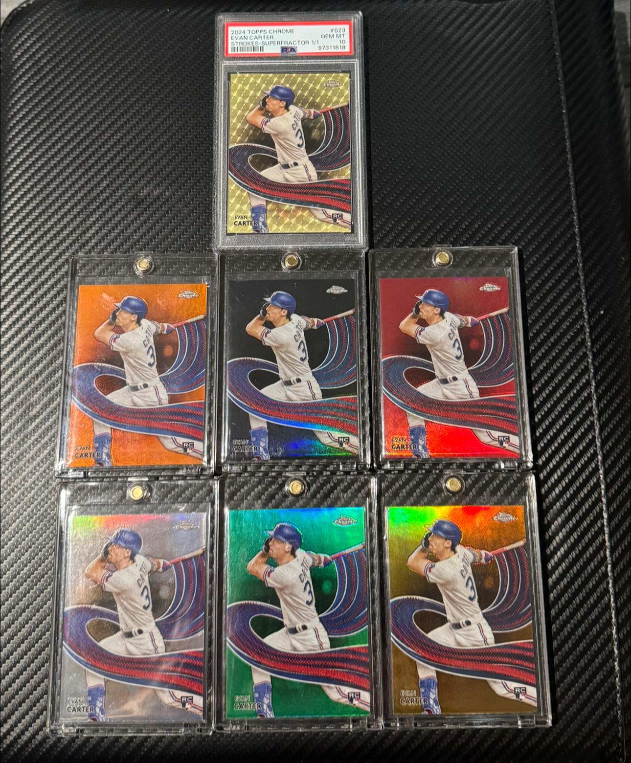 Evan Carter 2024 Topps Chrome 1/1 card found