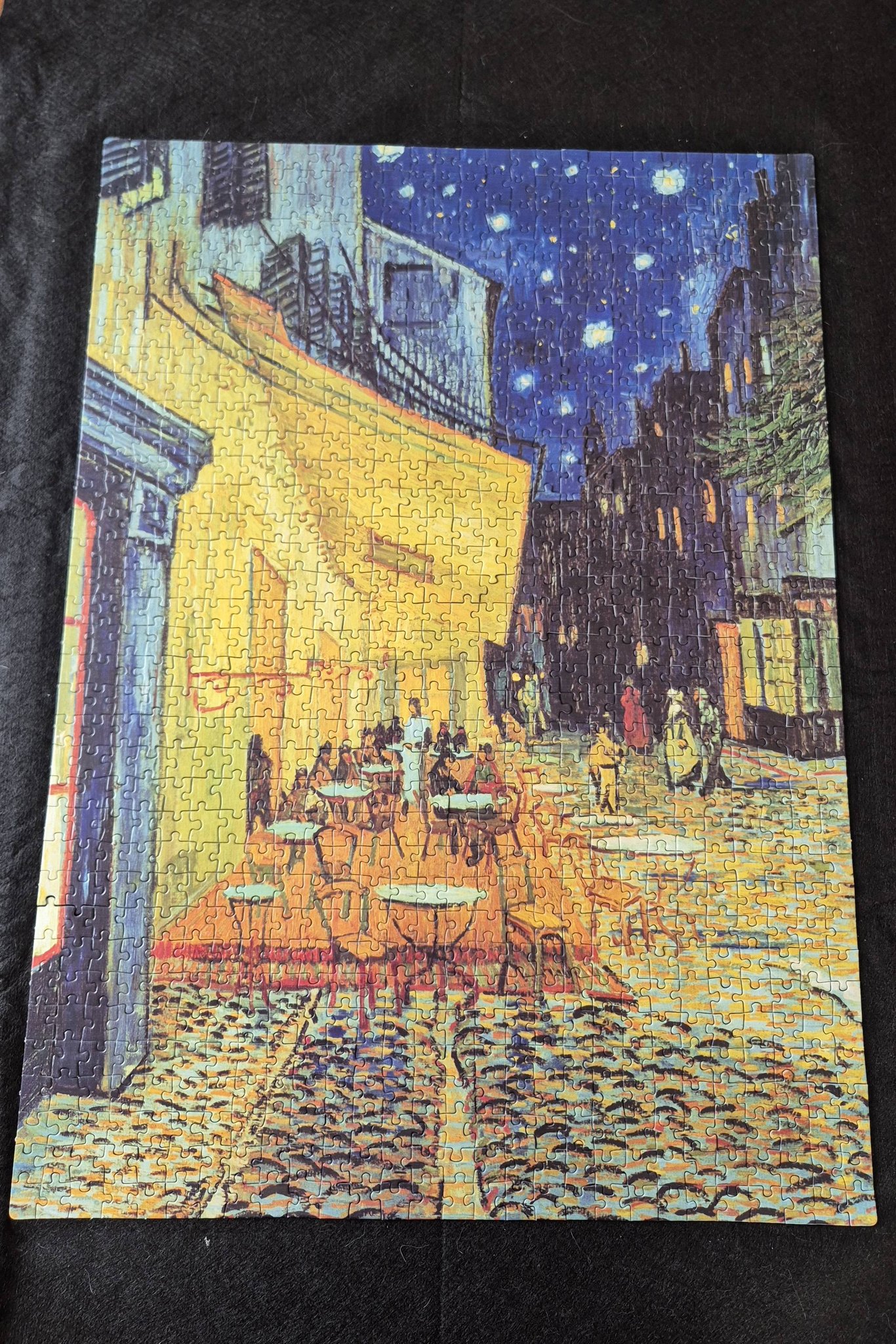 Clementoni – Puzzle Adulte 1000 Pièces – Terrasse De Café Van Gogh – Compact Box, Made In Italy