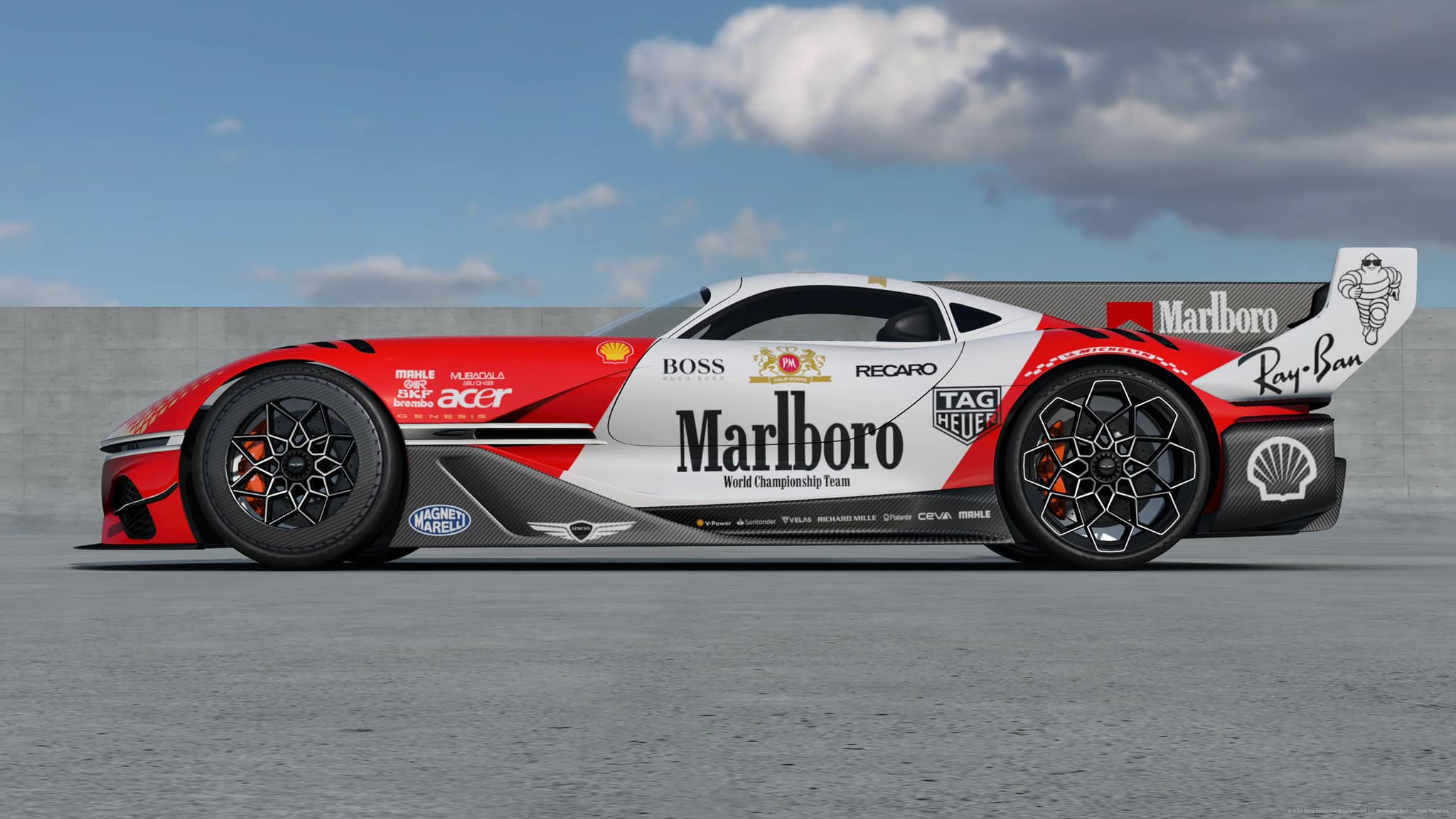 Marlboro　レーシングカー　ピンバッジ