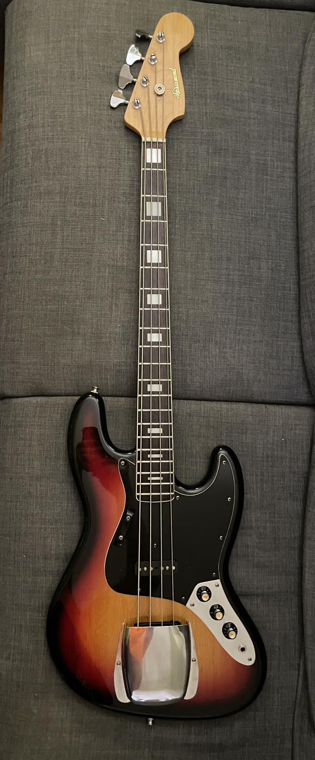 Restored 1972 Aria Diamond EJ230 bass guitar