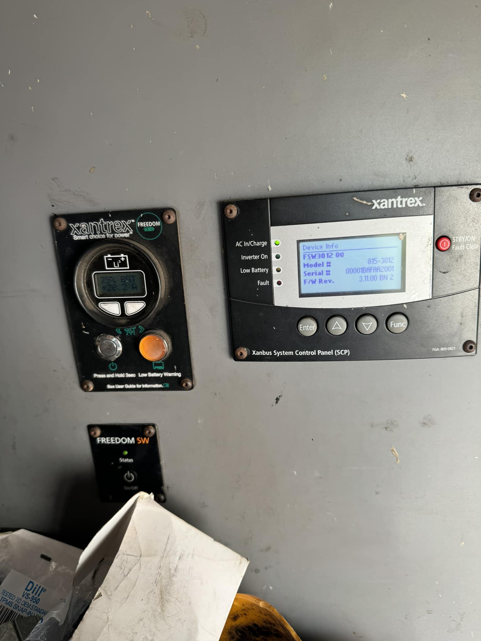 Troubleshooting Xantrex SW3012 with Lithionics 600ah battery