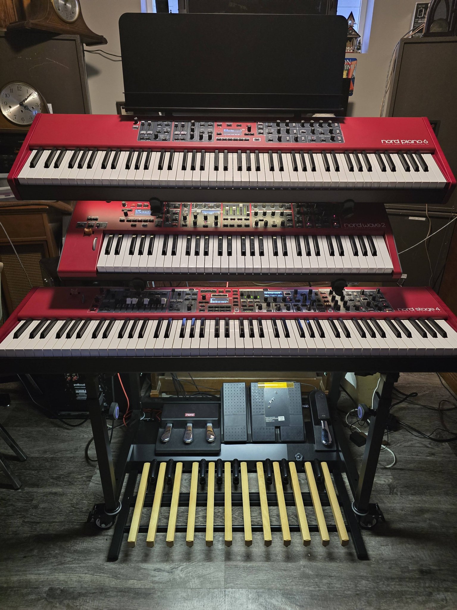 Using Nord Stage 4 with Hammond XPK-200GL pedalboard for perfect