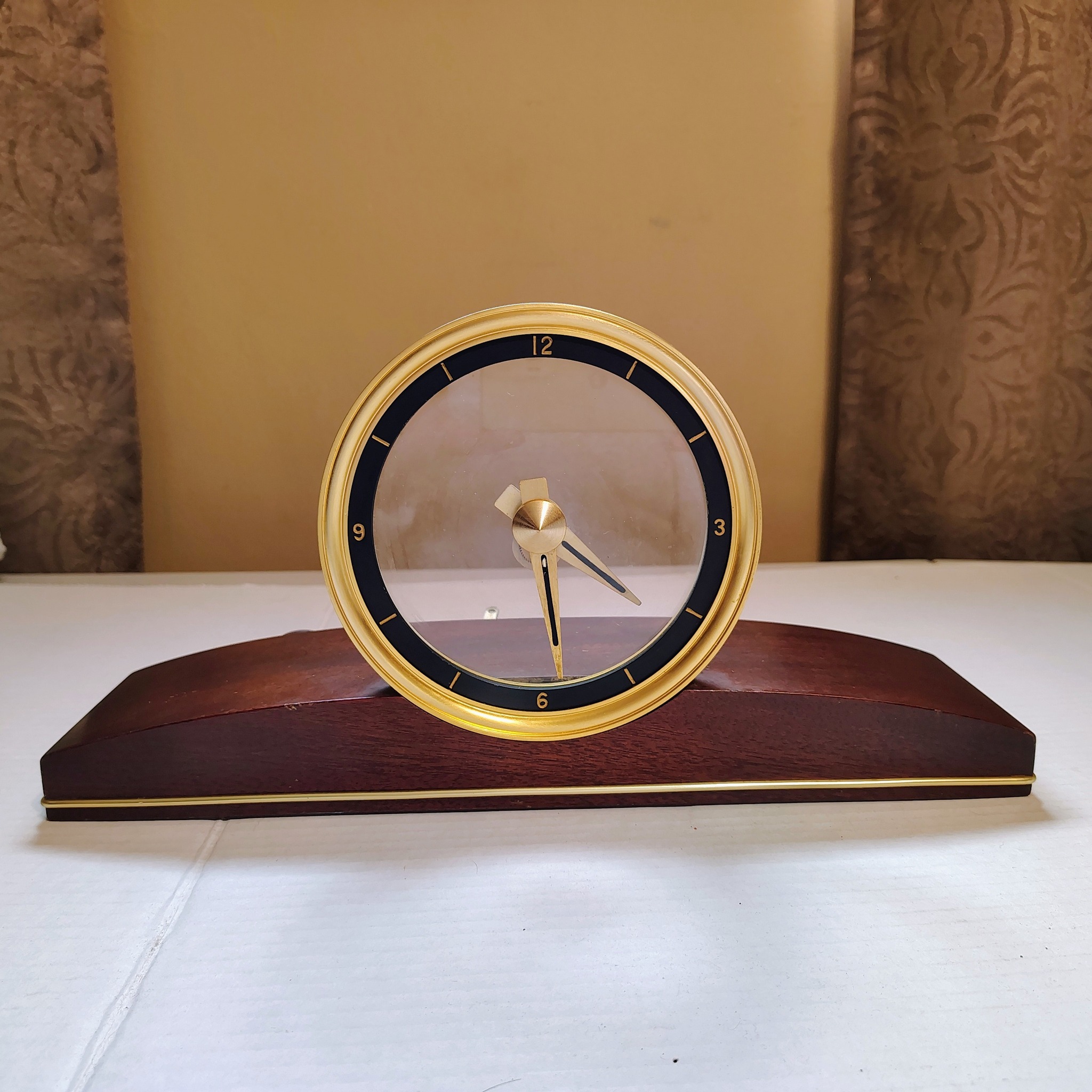 Vintage 1957 Jefferson golden hour mystery clock found at flea market