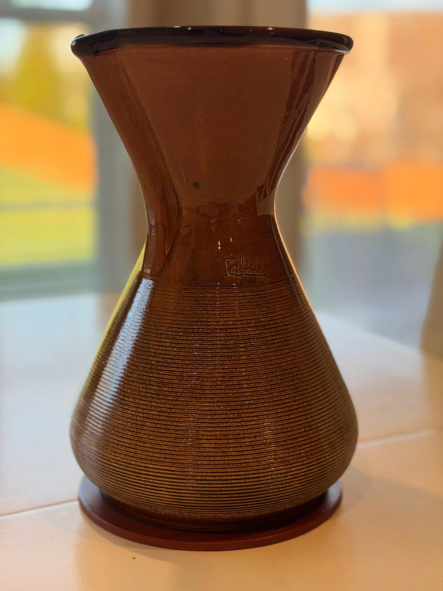 What is the Ceramiche Baldelli pour over coffee brewer?