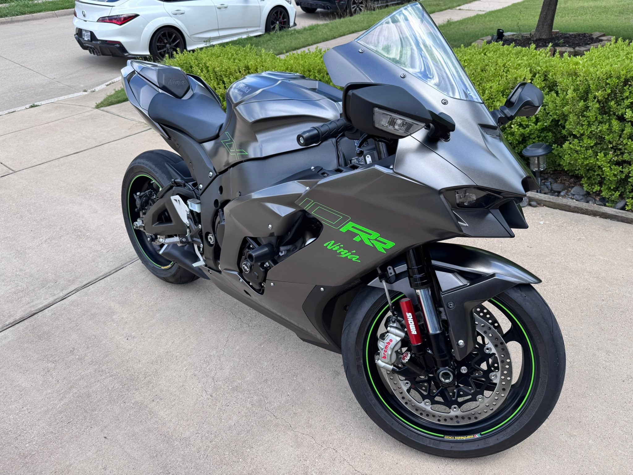 Freshly detailed ZX10R motorcycle