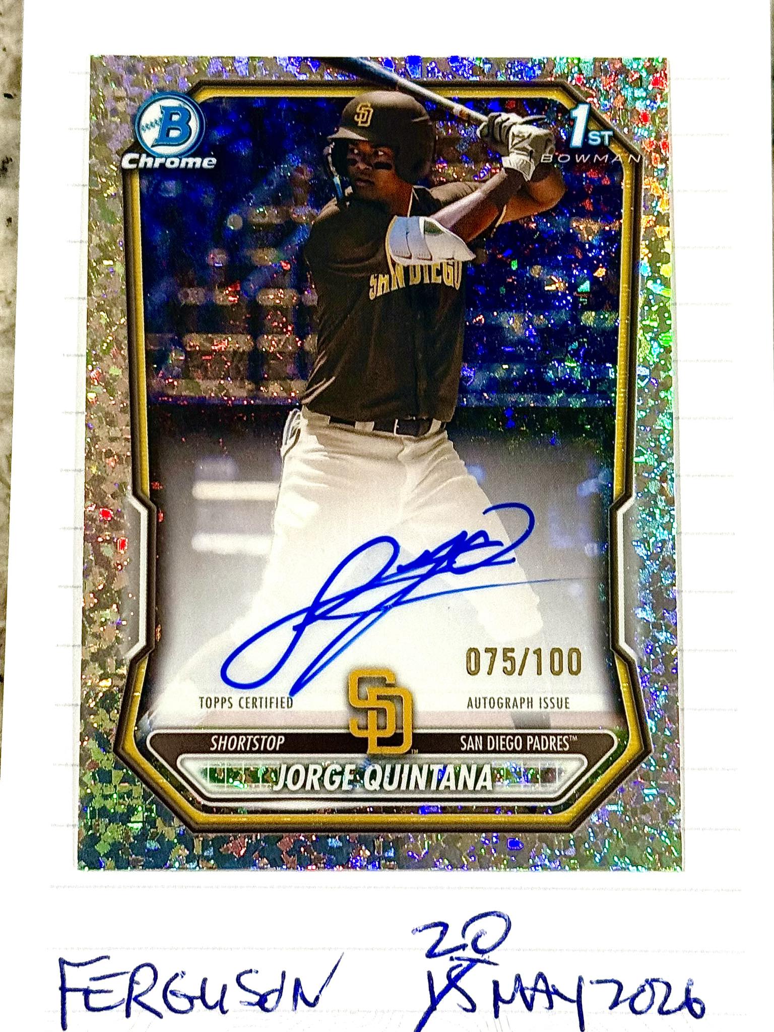 ??Check this out!!! Fresh hit!!!?? 2026 Bowman Chrome 1st 