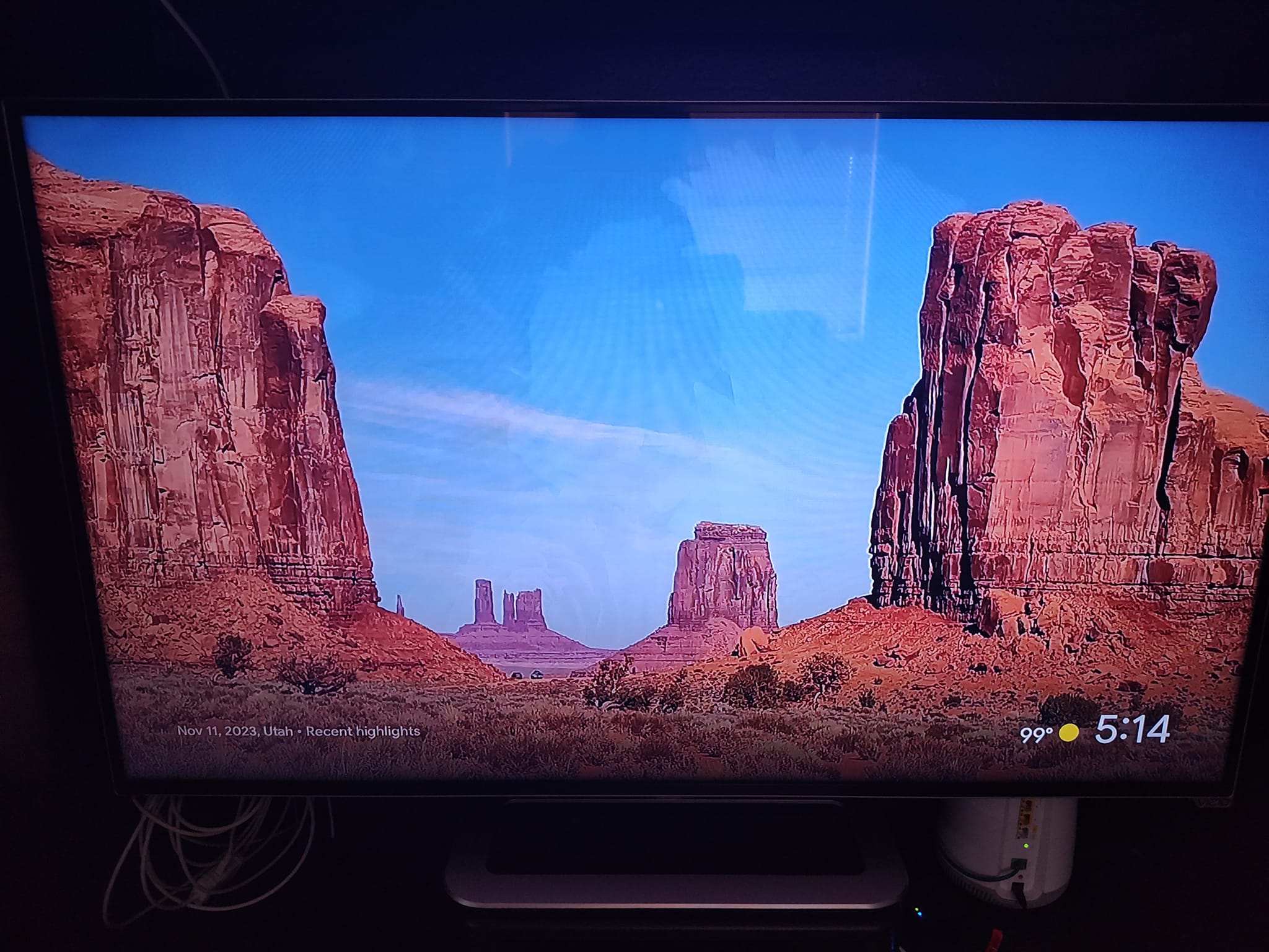I have my Google Chromecast set to show my pictures as a
