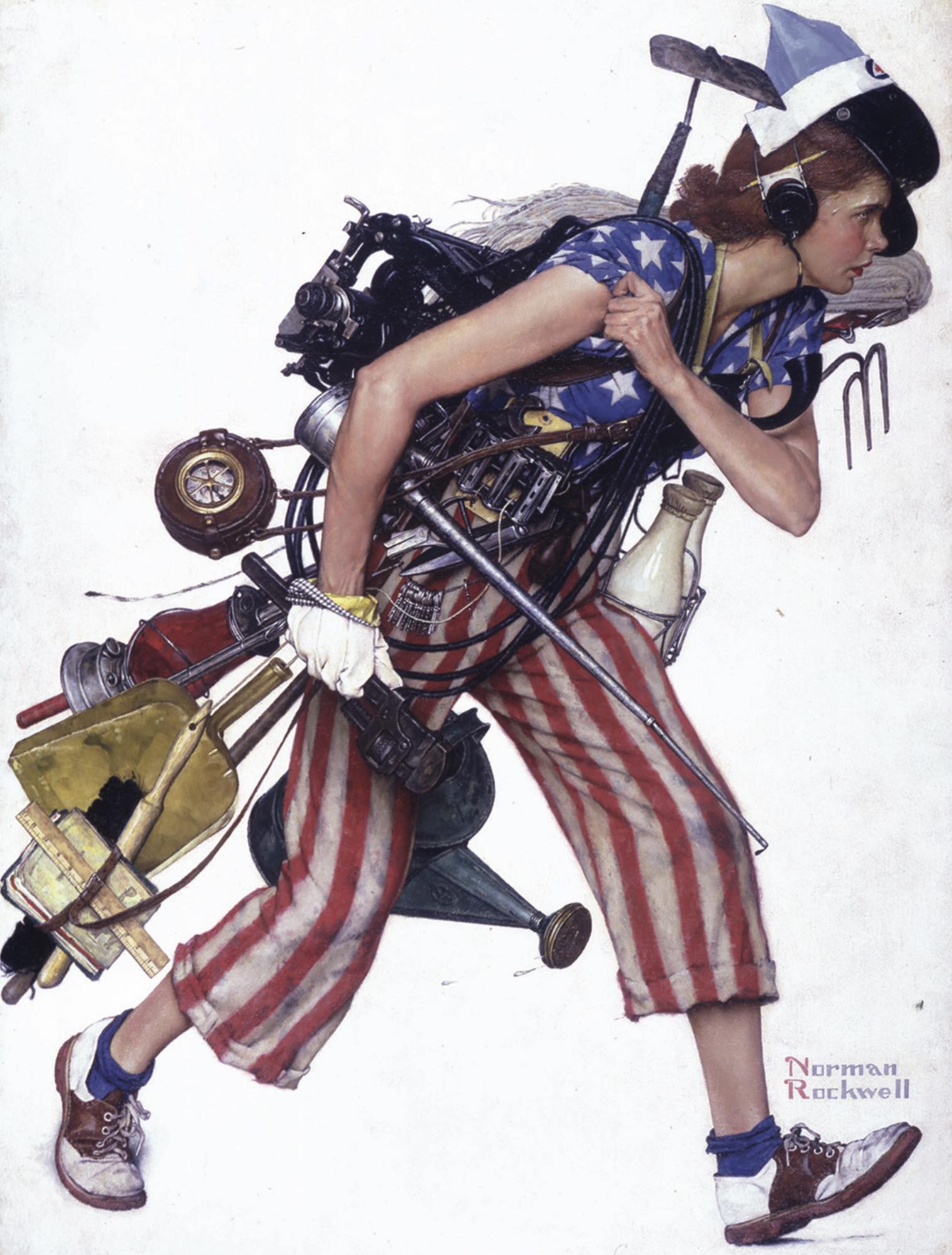 Norman Rockwell's Liberty Girl painting