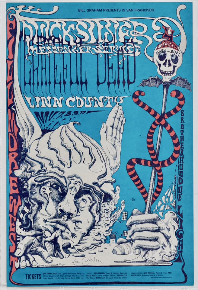 New Year's Eve poster from 1988 concert | Oakland, CA