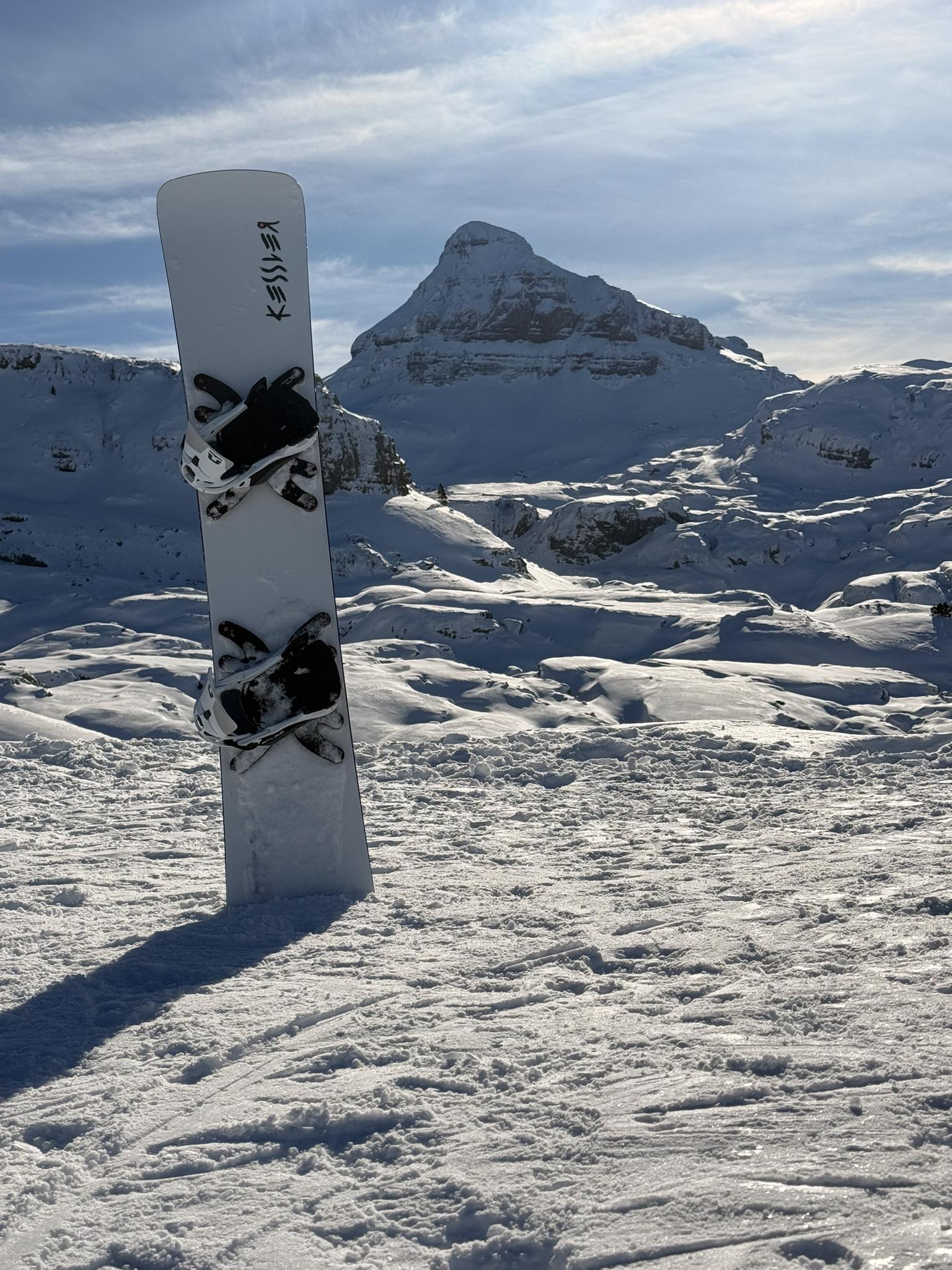 Ma board, Kessler X-Carve 164. Avec fixation Union Atlas Step-on 