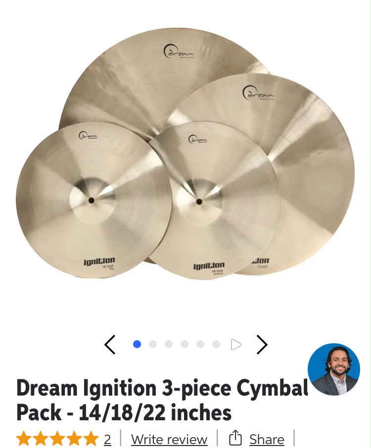 Dream Ignition cymbals review and sound quality?
