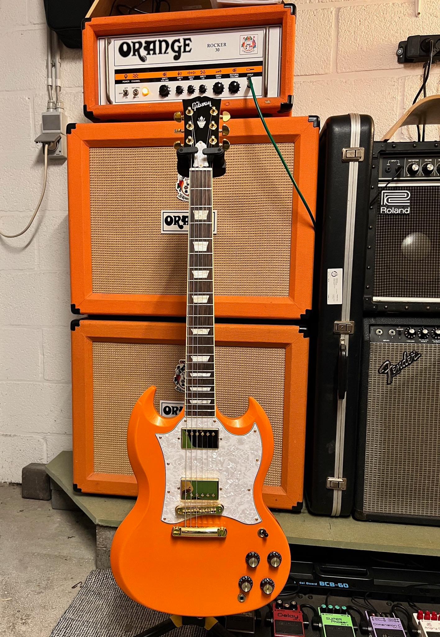My new Gibson SG, Mod collection. Named it the Tangerine dream 