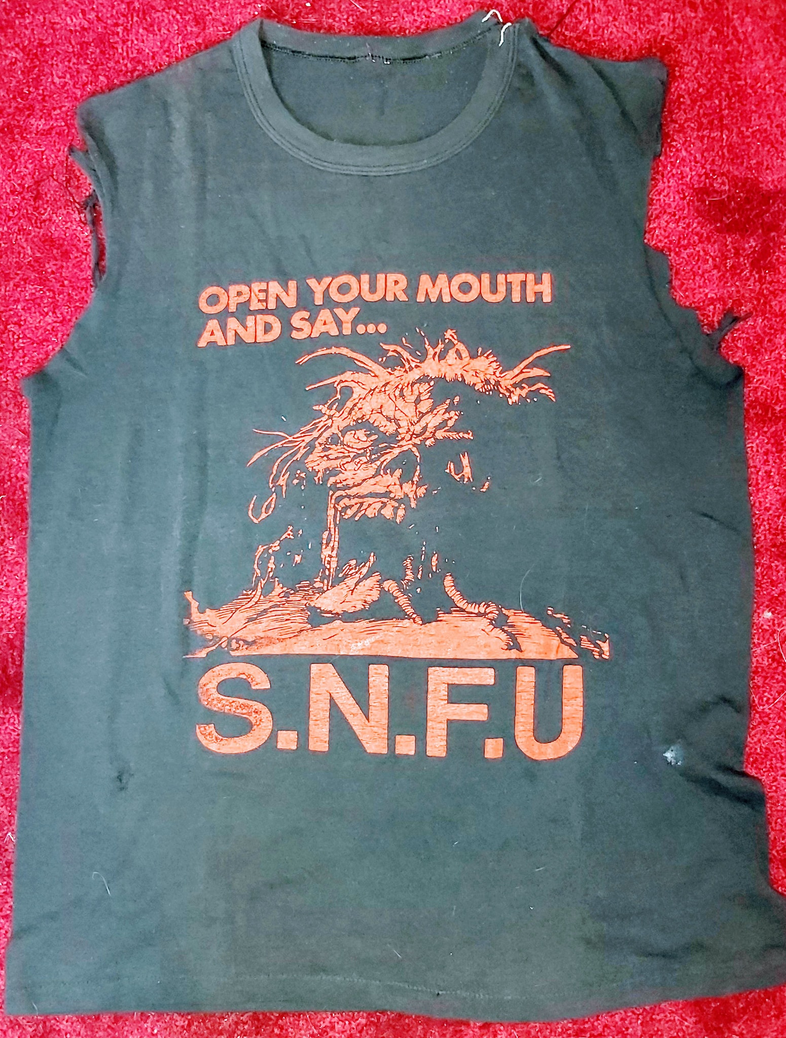 My original SNFU t shirt from UBC Sub Ballroom Fall 1985