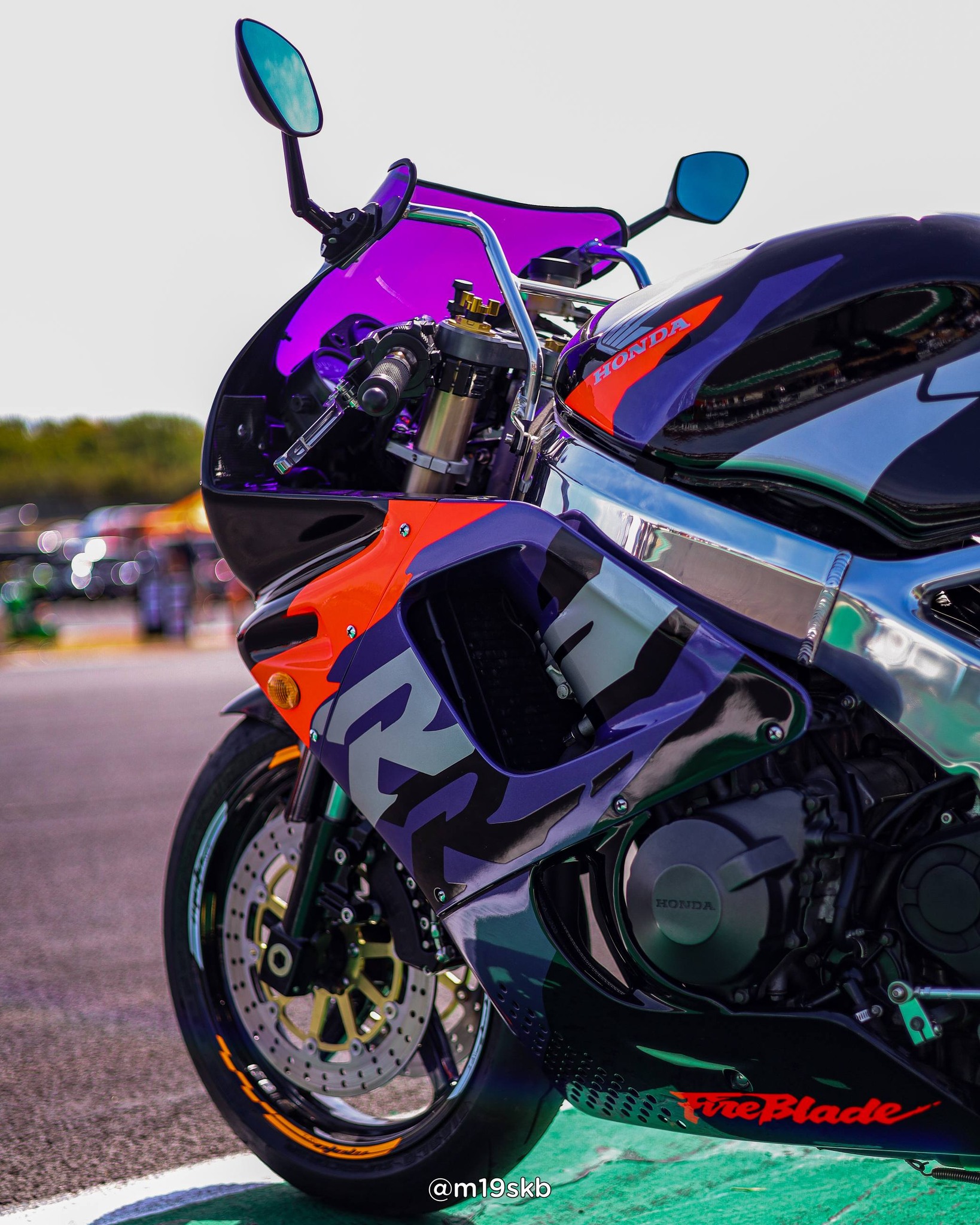 1993 Honda CBR900RR Fireblade modified bike photoshoot