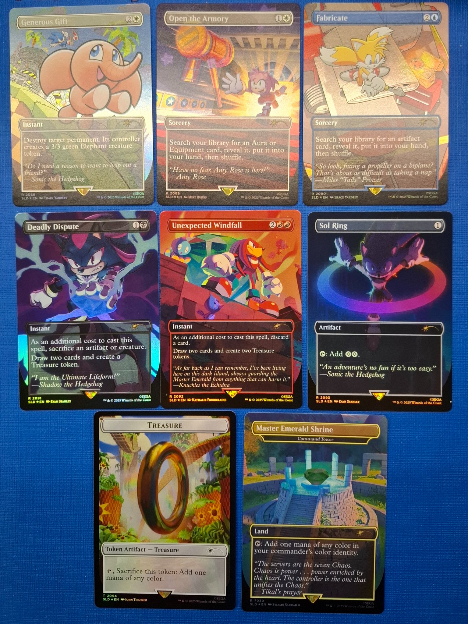 WTS Secret Lair x Sonic (Rainbow Foil Sets) | New | SGD888.00 