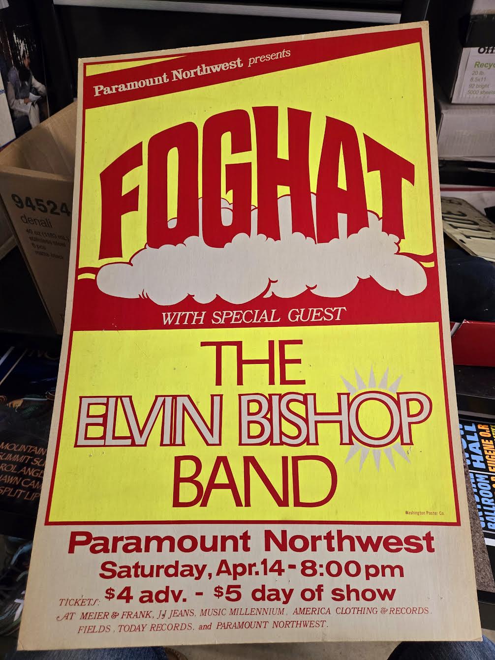 WAR Elvin Bishop Group ビンテージコンサートポスター Going Back