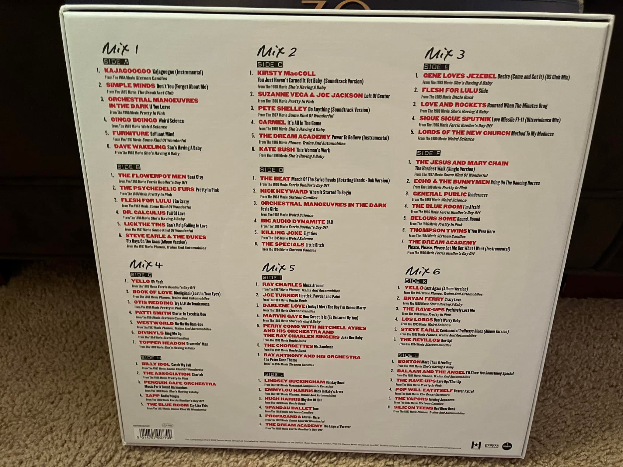 The John Hughes Mixtapes- Life moves pretty fast. An excellent boxset