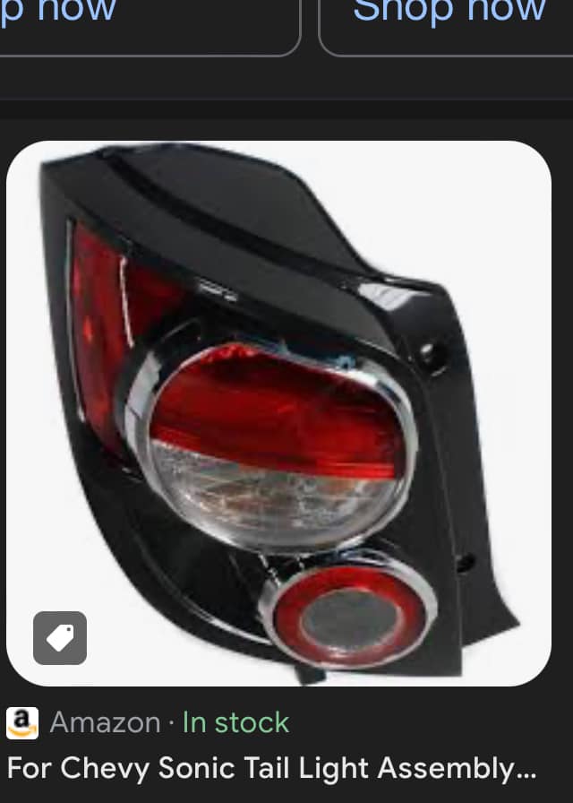 for 2019 2020 2021 Chevy Camaro Left Side LED Tail Light Rear Brake Lamp Black e