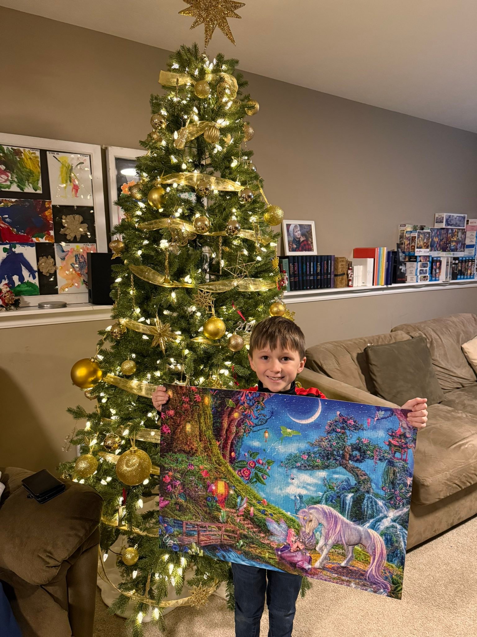 Finished 3-d puzzle for christmas gift