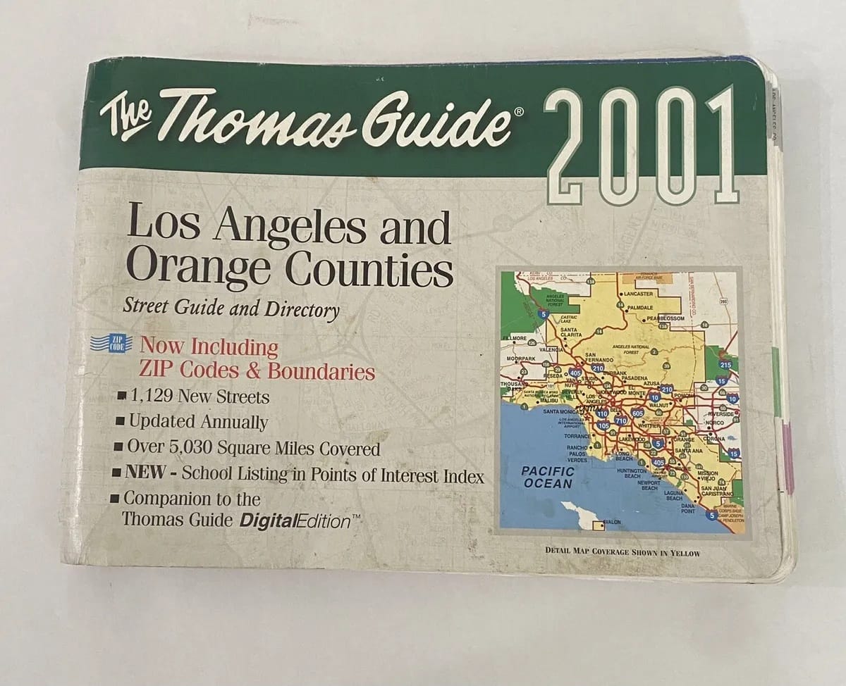 2001 Los Angeles and orange counties The Thomas guide