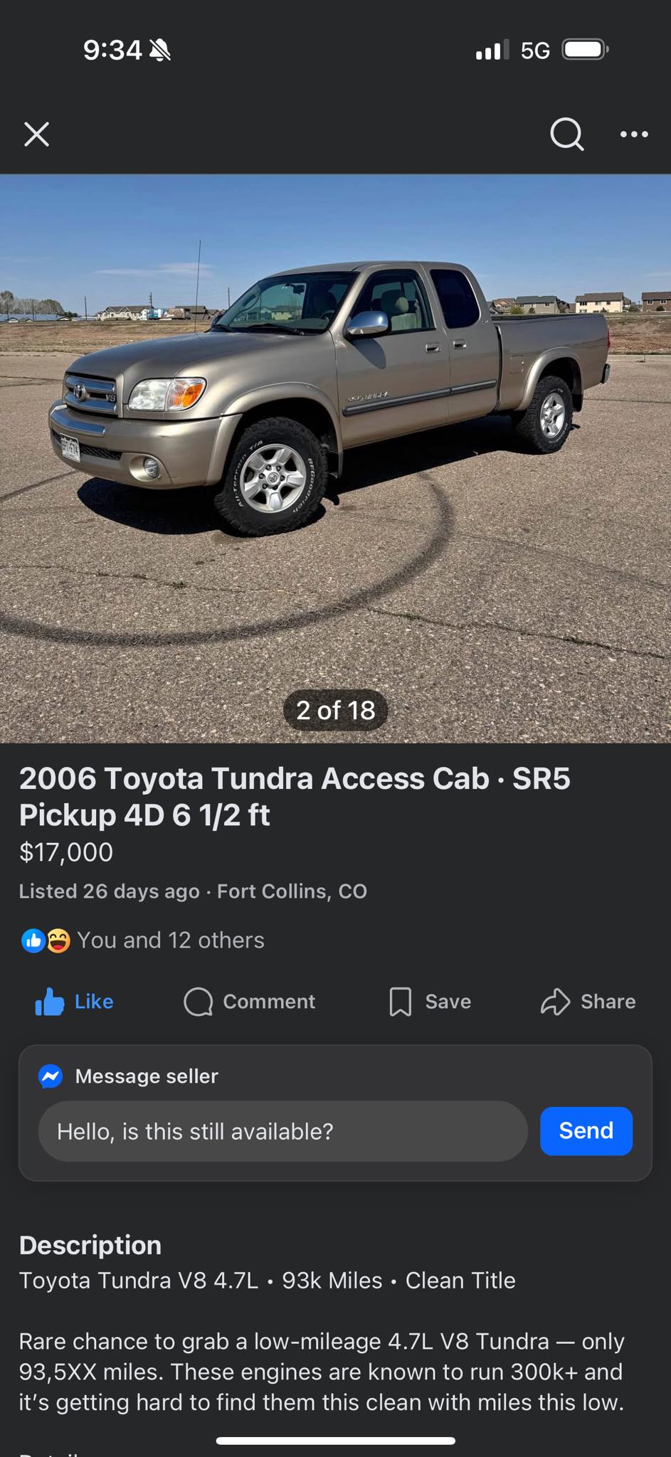 2006 Toyota Tundra Access Cab for sale in Fort Collins, Colorado