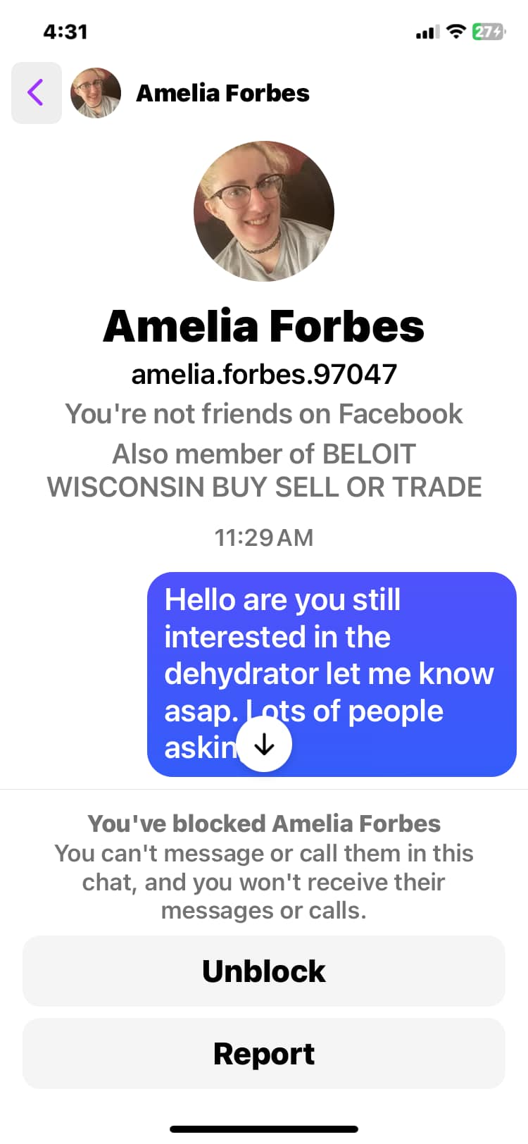 Just so everyone knows this person try's to scam on Zelle