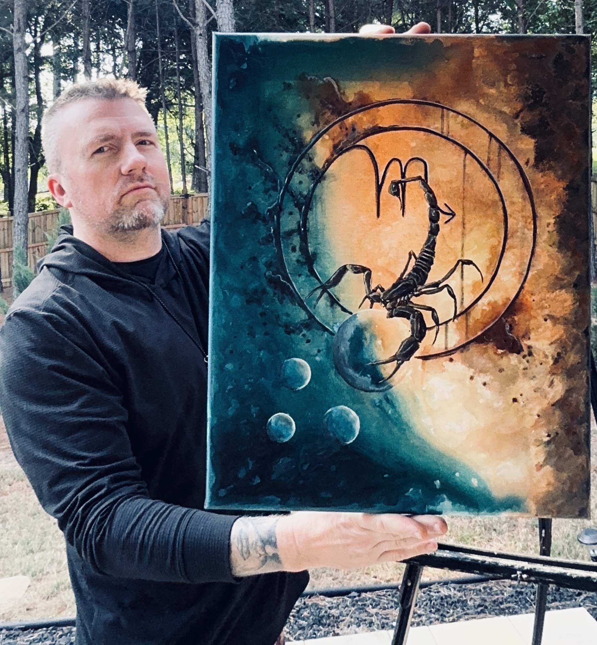 Jeremy Neill's Scorpio painting from the Zodiac series