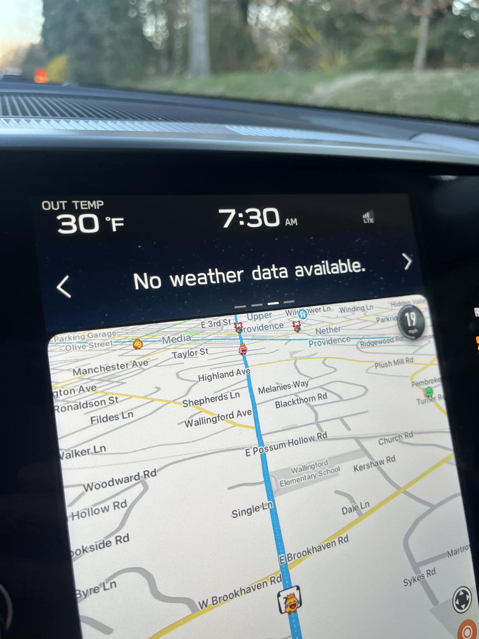 I've got a 2025 CT just noticed there's no longer weather showing